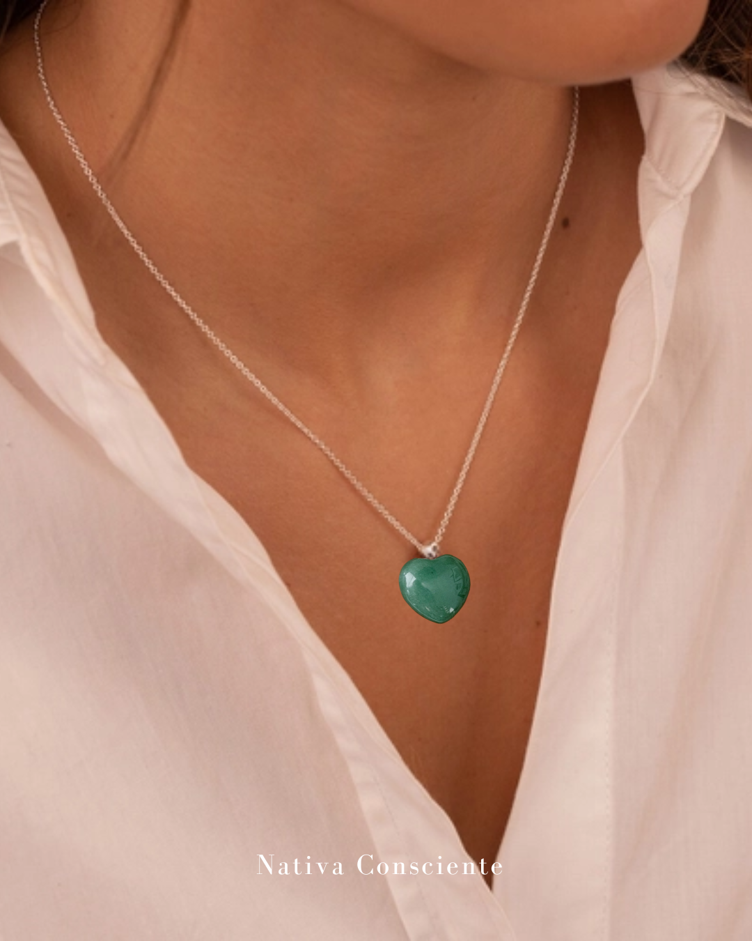 Collar Corazón Cuarzo - Imagen 3
