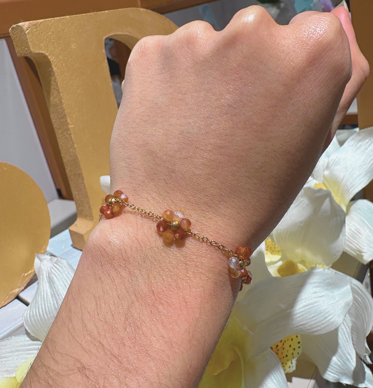 Collar y Pulsera de Flores - Imagen 4